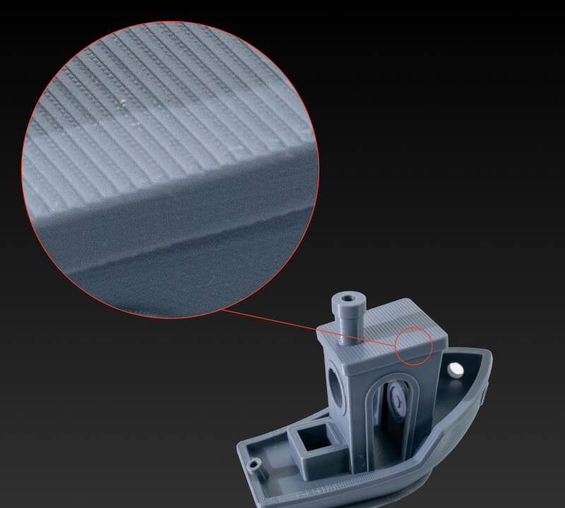 外觀細緻度的影響關鍵-階梯紋（Layer Lines）：