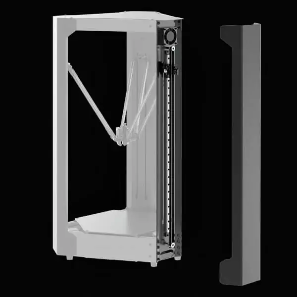 桌上型3D列印機隱藏式皮帶滑軌保護設計
