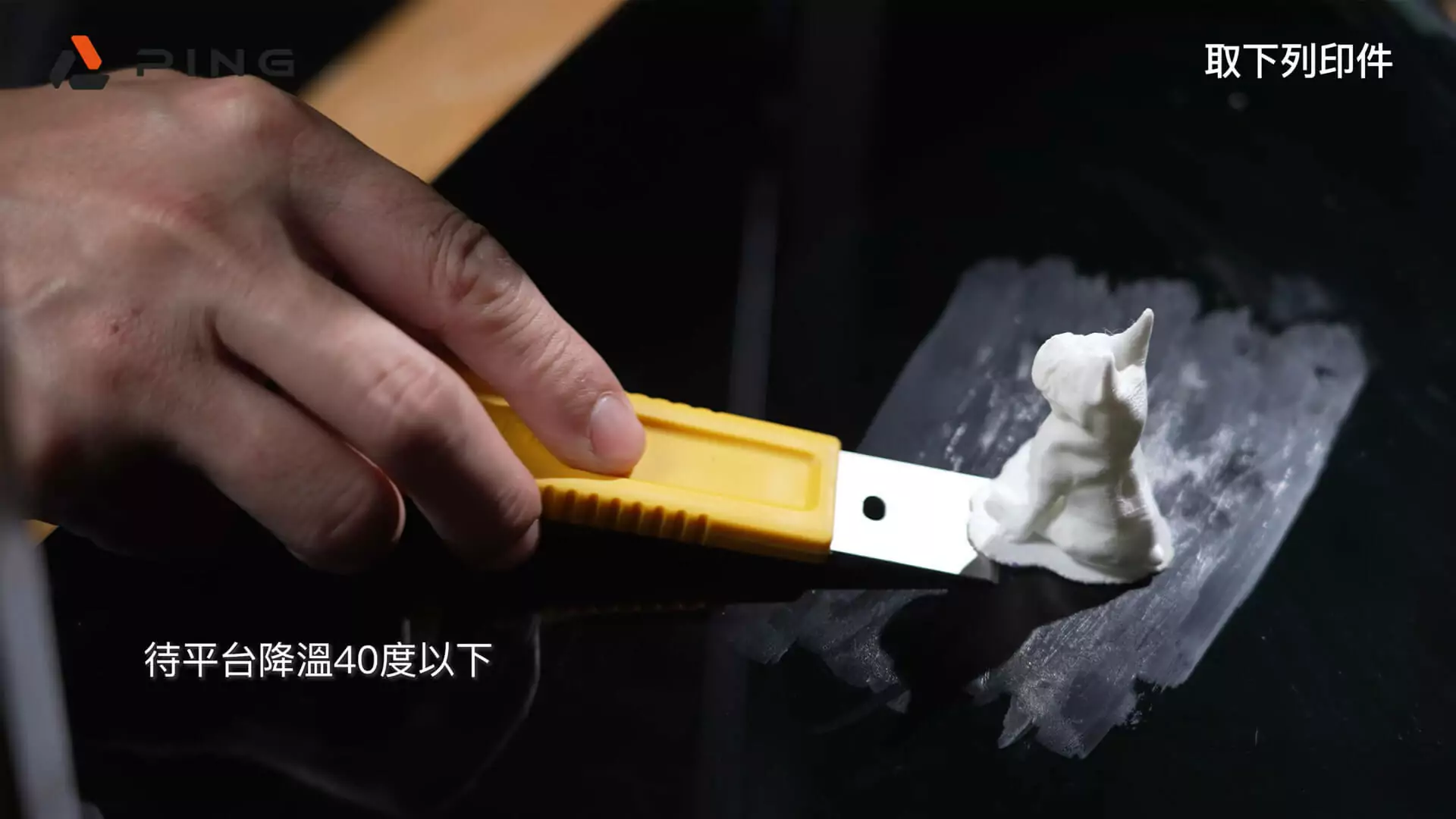 PING P200 3D列印教學取下列印件