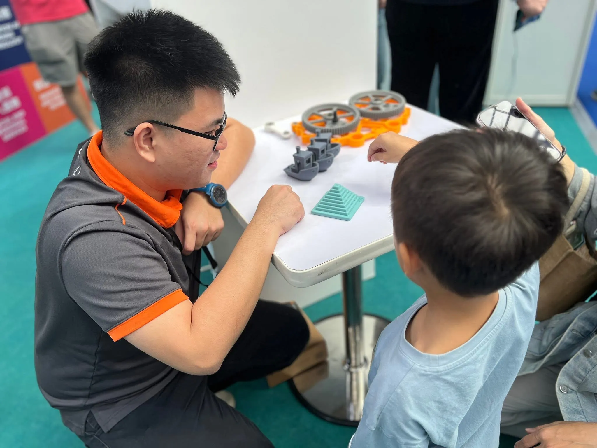 PING同仁帶學生體驗可動式3D列印件教學